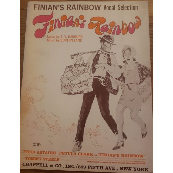 Finian's Rainbow Vocal Selection Sheet Vintage 1960s Songbook by E.Y. Harburg & - Picture 1 of 3